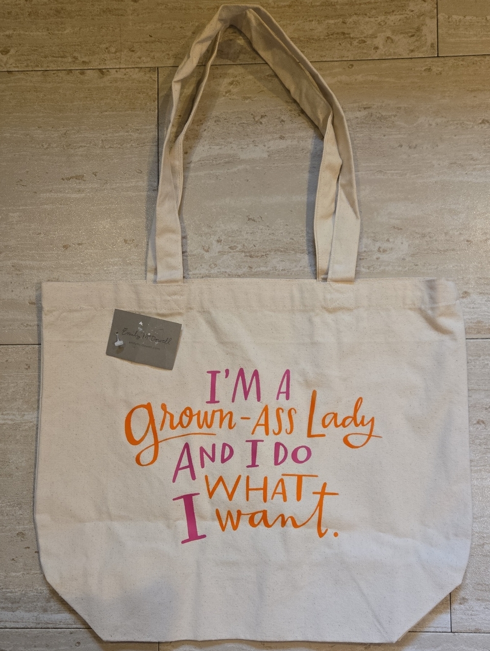 New Emily McDowell Canvas Tote Bag